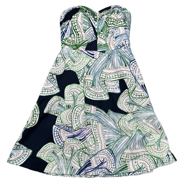 Moulinette Soeurs Anthropologie Donau Dress Strapless Side Boning Pleated Top - Picture 3 of 11